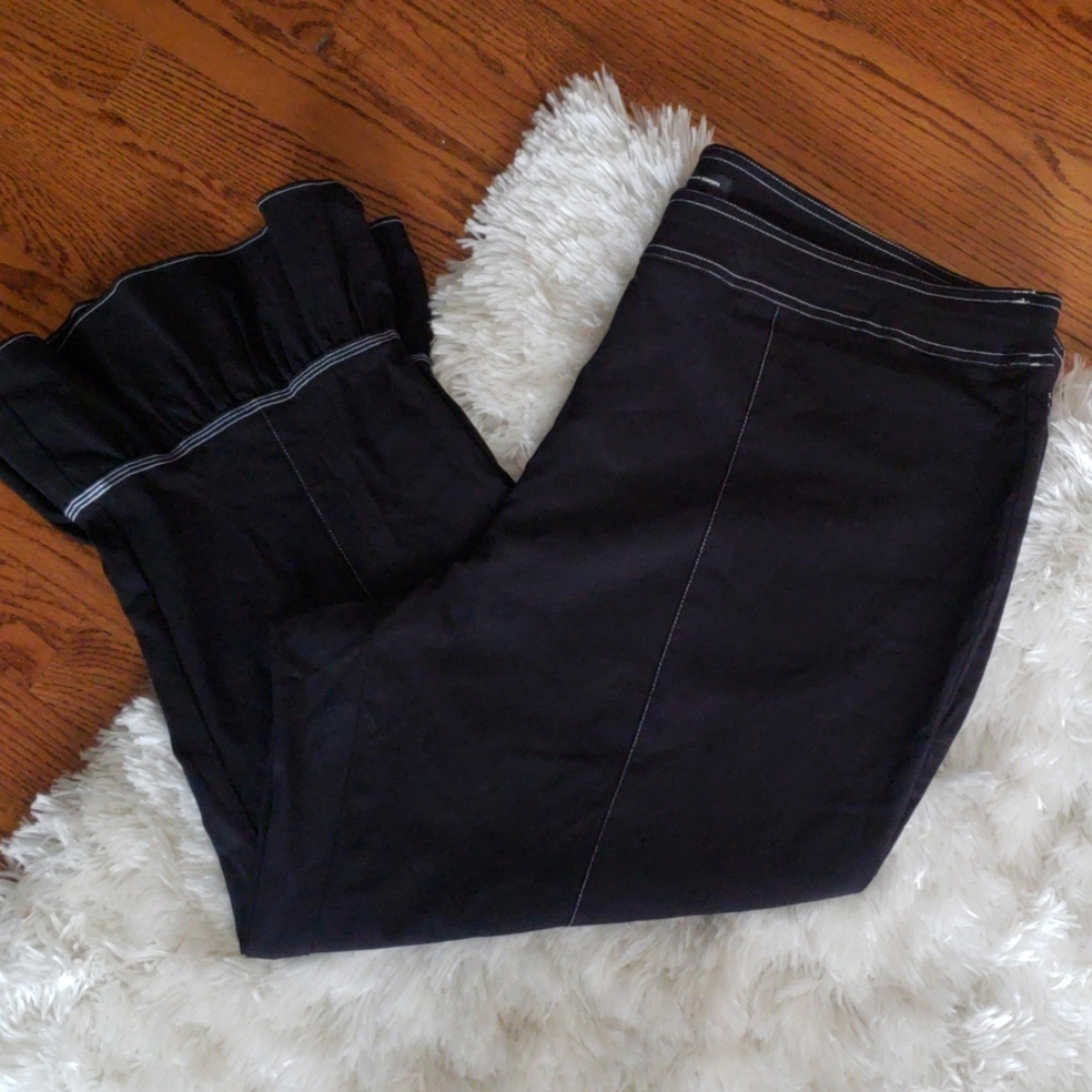 I.N.C. Plus Size Contrast-Stitch Bell-Hem  - Picture 5 of 8